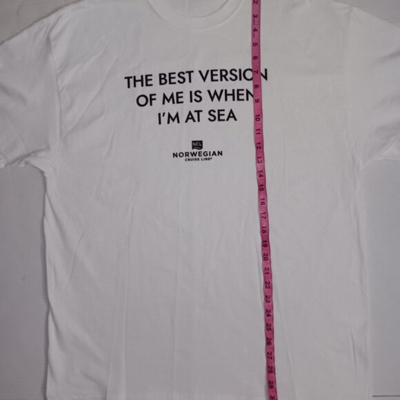 NORWEGIAN CRUISE LINE CREW NECK WHITE TEE - Picture 3 of 10